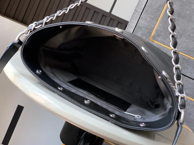 Chanel Large Bucket Bag with Silver AS5406
