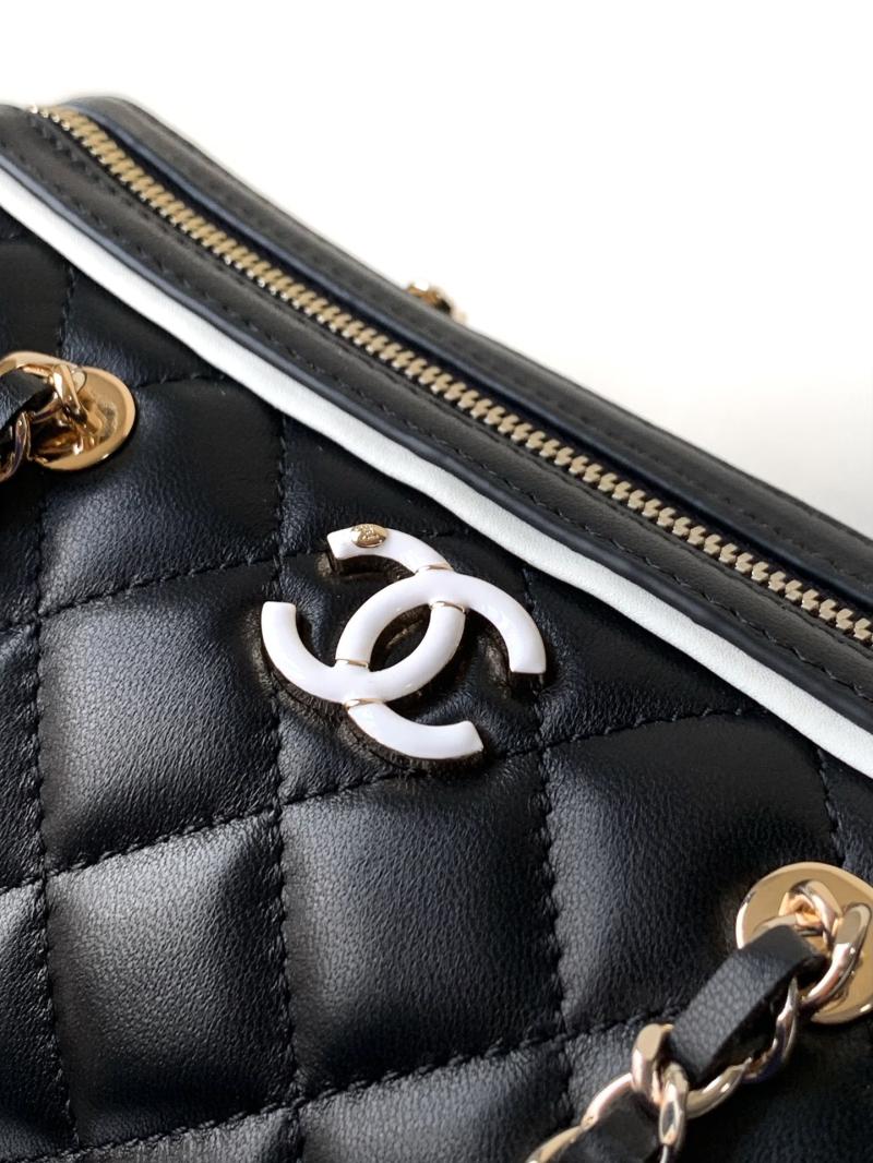 Chanel Mini Boston Bag Black AP4474