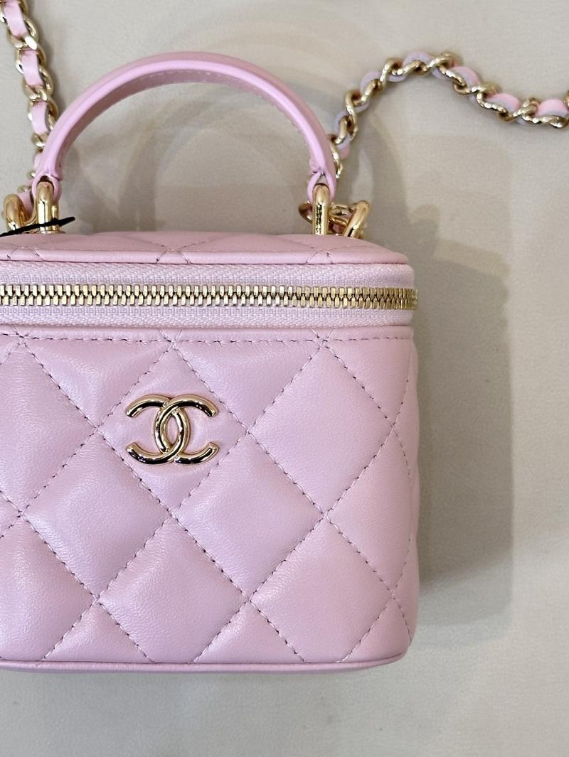 Chanel Mini Vanity With Chain Light Pink AP2198