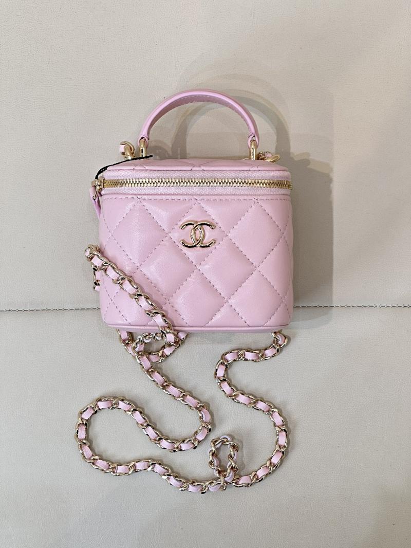 Chanel Mini Vanity With Chain Light Pink AP2198