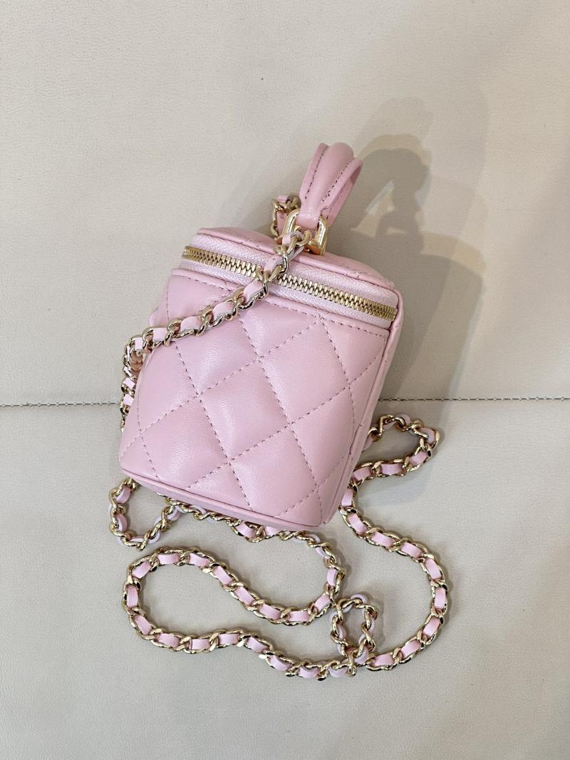 Chanel Mini Vanity With Chain Light Pink AP2198