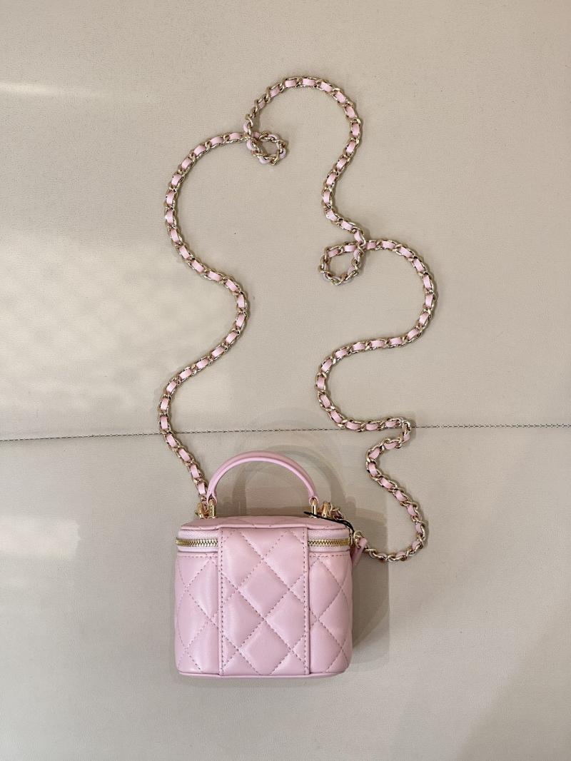 Chanel Mini Vanity With Chain Light Pink AP2198