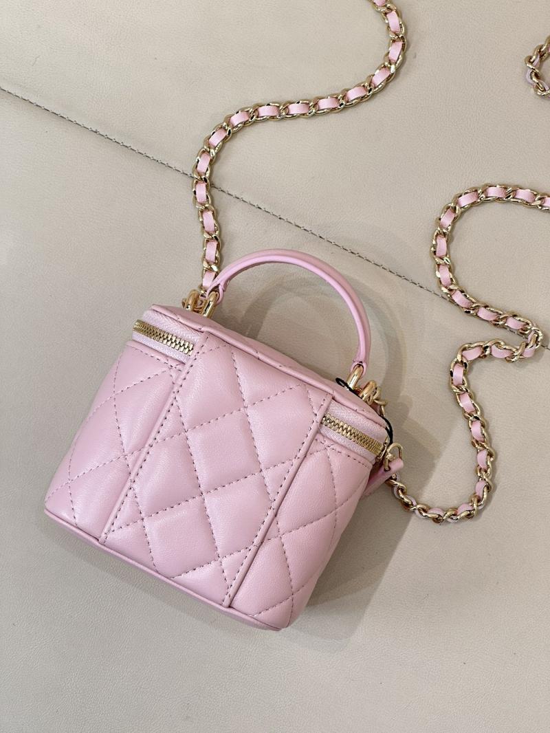 Chanel Mini Vanity With Chain Light Pink AP2198