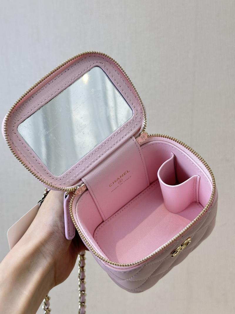 Chanel Mini Vanity With Chain Light Pink AP2198