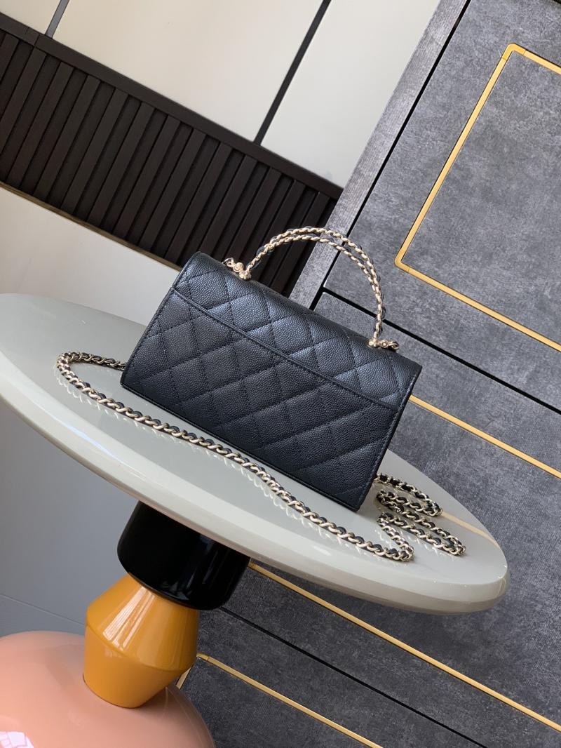 Chanel Phone Holder with Chain Black AP3238