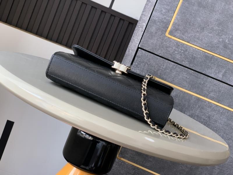Chanel Phone Holder with Chain Black AP3238