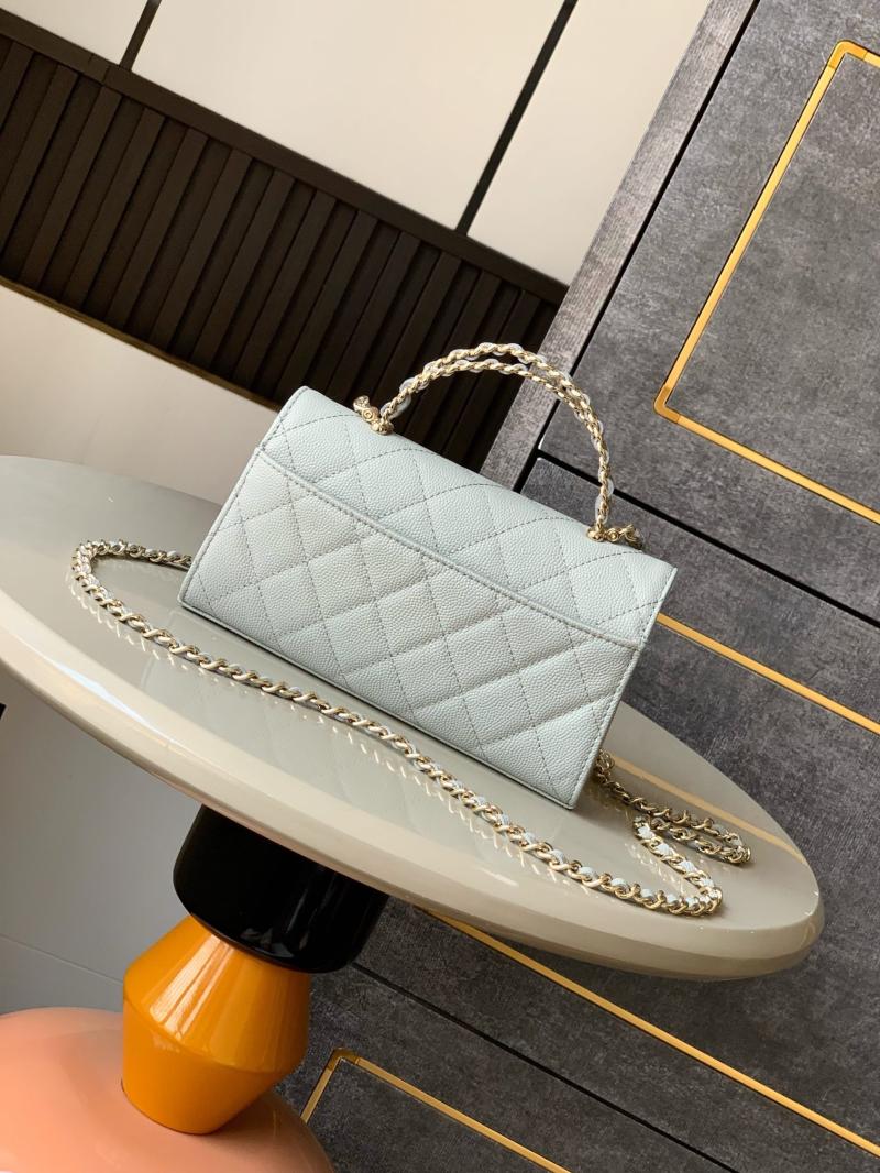 Chanel Phone Holder with Chain Light Grey AP3238