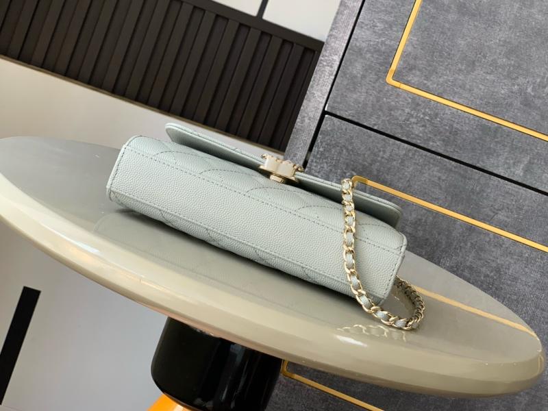 Chanel Phone Holder with Chain Light Grey AP3238