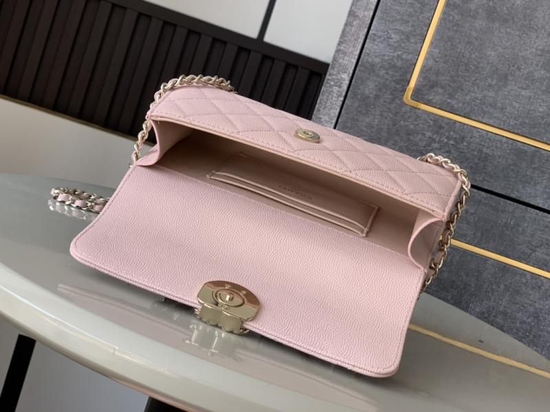 Chanel Phone Holder with Chain Pink AP3238