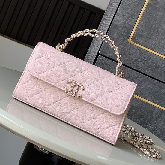 Chanel Phone Holder with Chain Pink AP3238