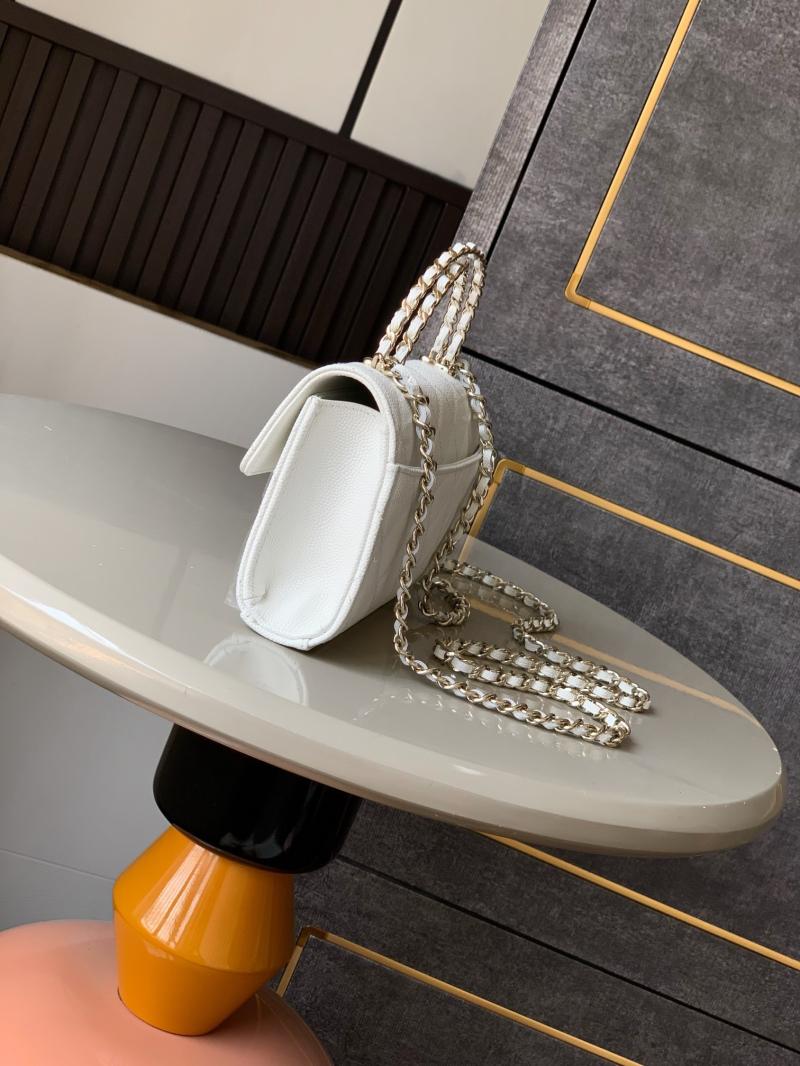 Chanel Phone Holder with Chain White AP3238
