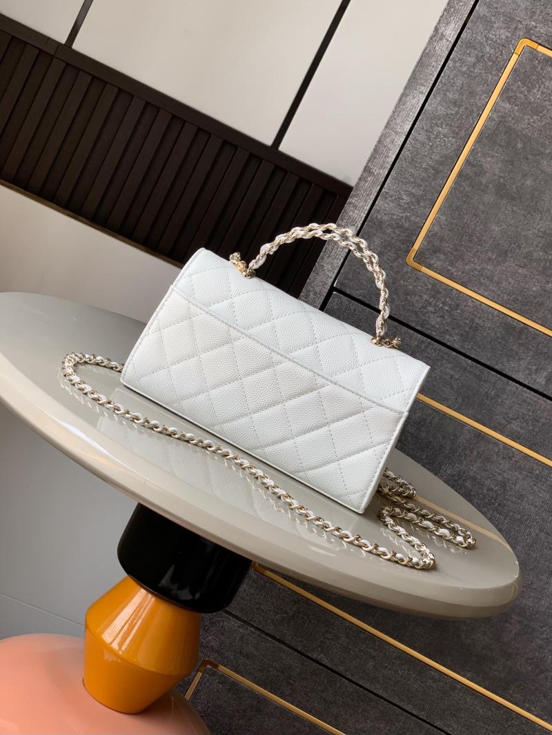 Chanel Phone Holder with Chain White AP3238