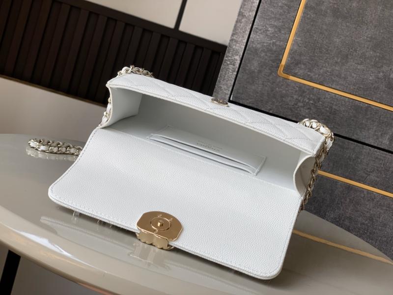 Chanel Phone Holder with Chain White AP3238