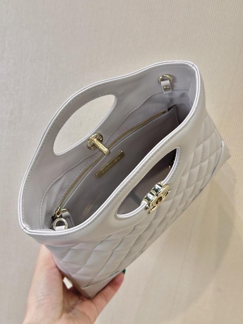 Chanel Shiny Lambskin 31 Mini Shopping Bag AS4133 Grey