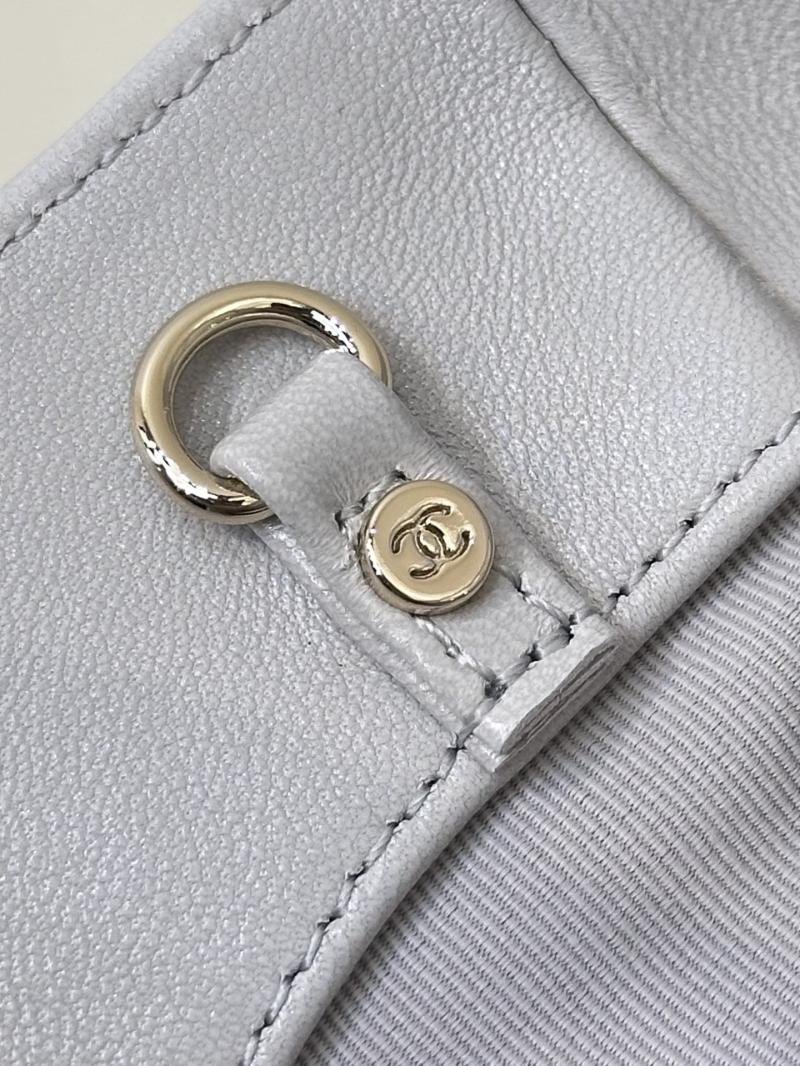 Chanel Shiny Lambskin 31 Mini Shopping Bag AS4133 Grey