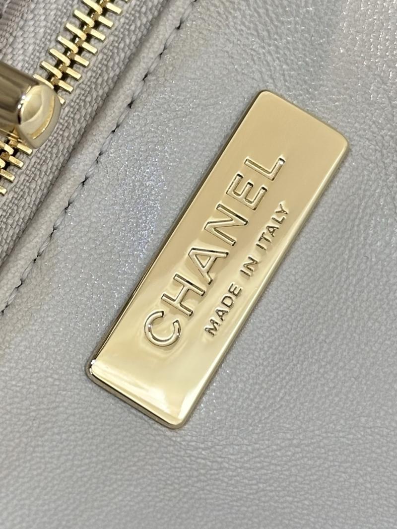 Chanel Shiny Lambskin 31 Mini Shopping Bag AS4133 Grey
