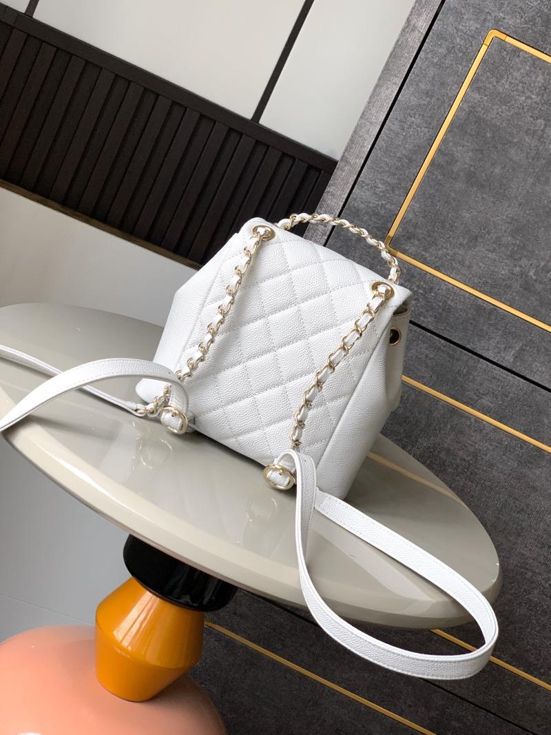 Chanel Small Backpack Light Grey AS3787
