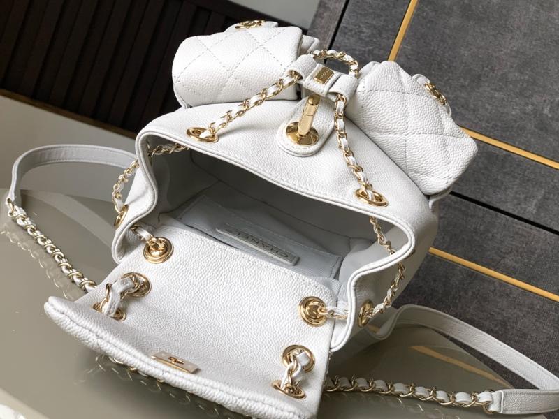 Chanel Small Backpack Light Grey AS3787