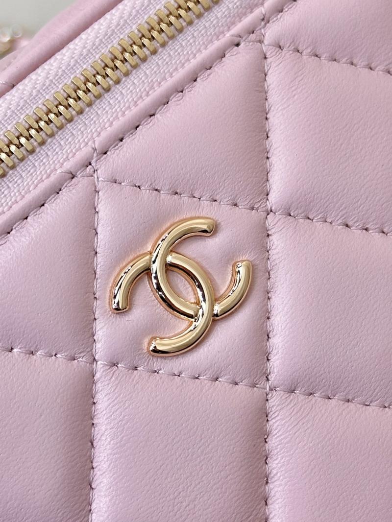 Chanel Vanity Case With Chain Light Pink AP2199