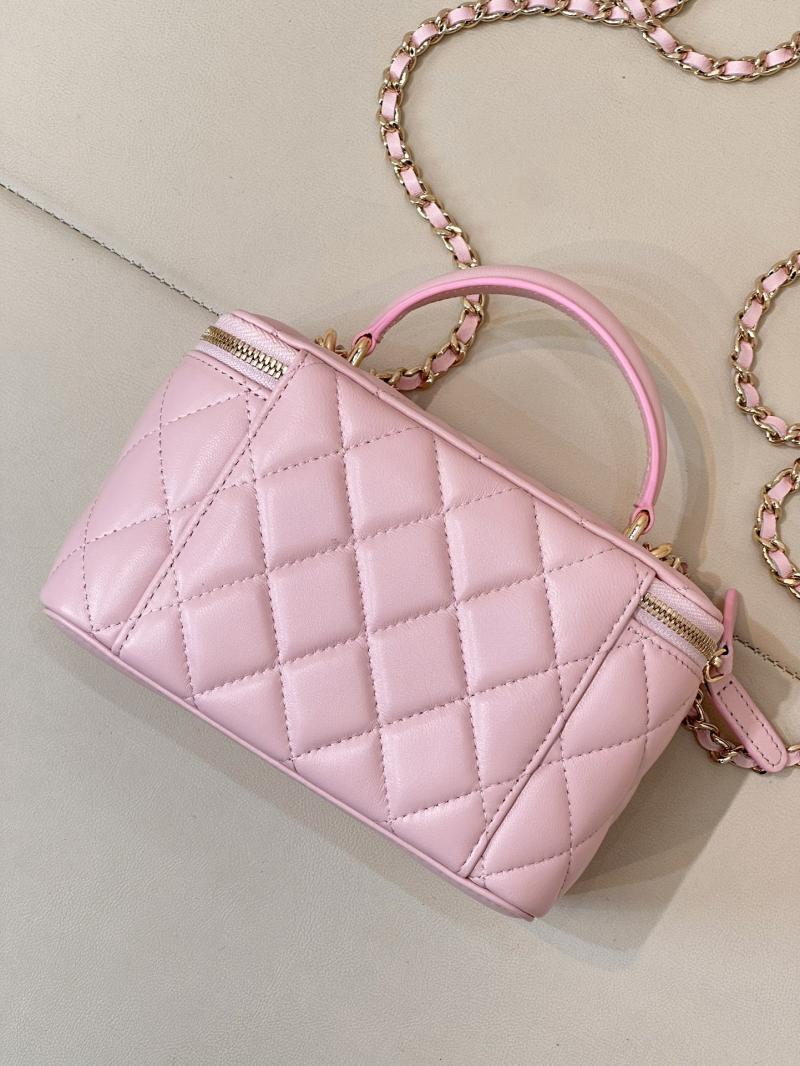Chanel Vanity Case With Chain Light Pink AP2199