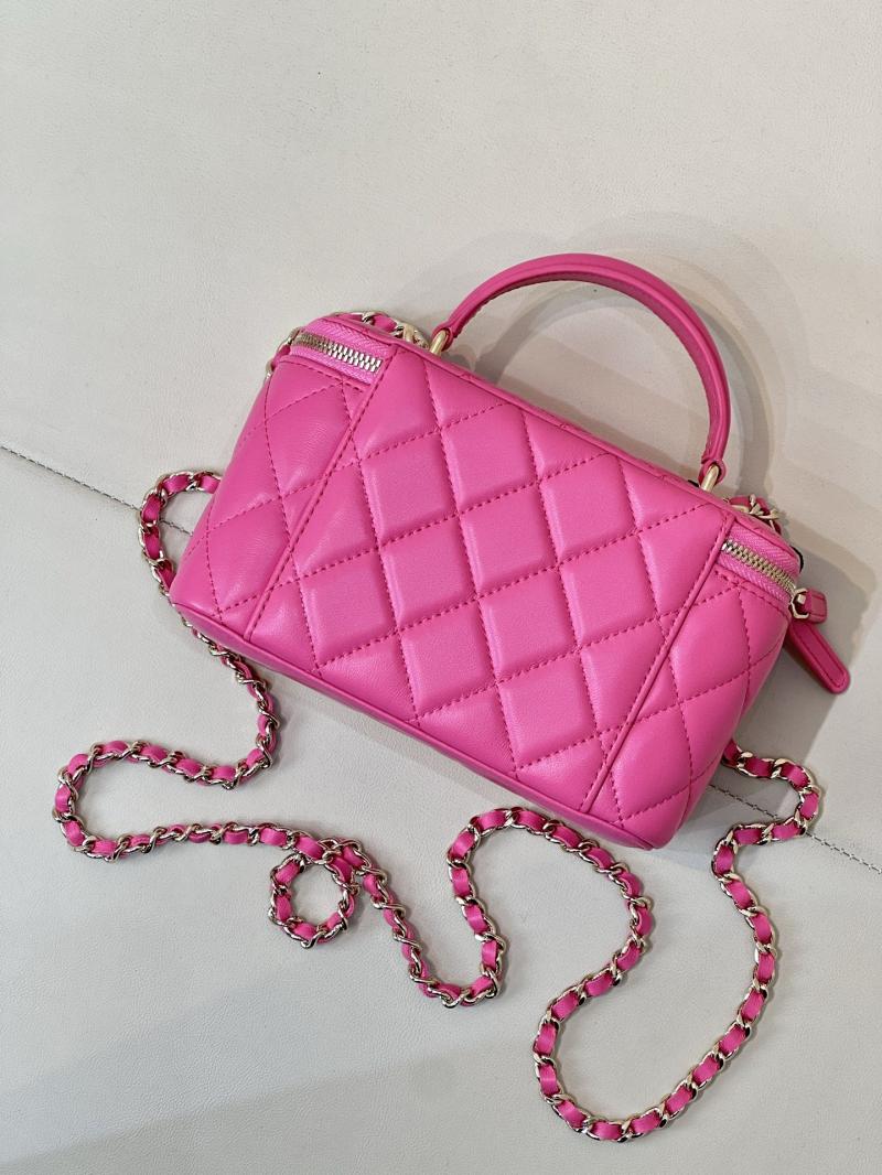 Chanel Vanity Case With Chain Pink AP2199