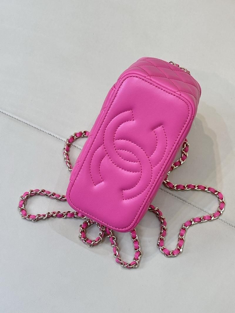 Chanel Vanity Case With Chain Pink AP2199