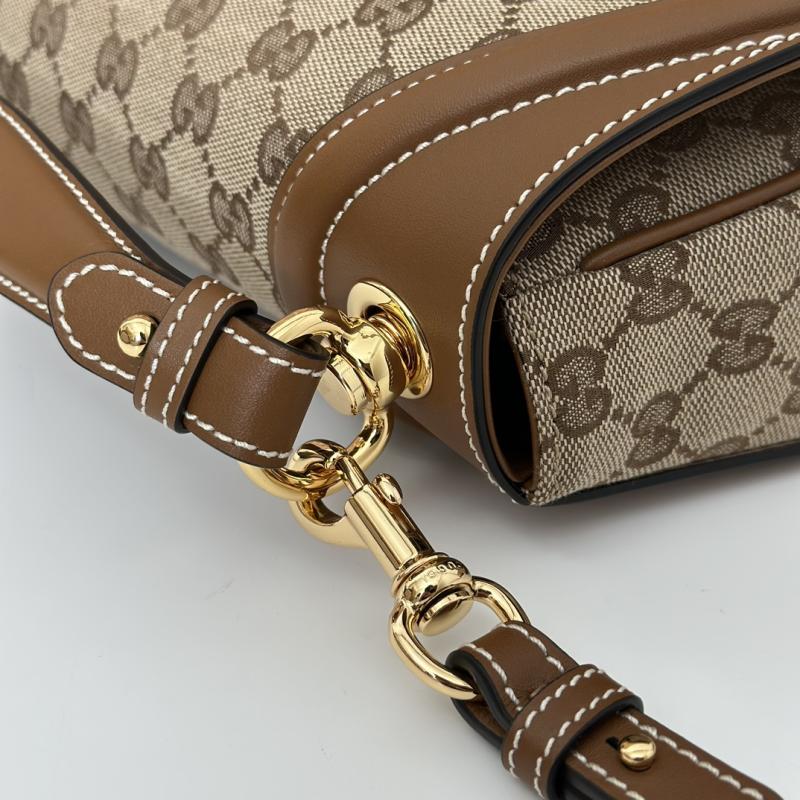Gucci Canvas Blondie medium top handle bag Brown 815714
