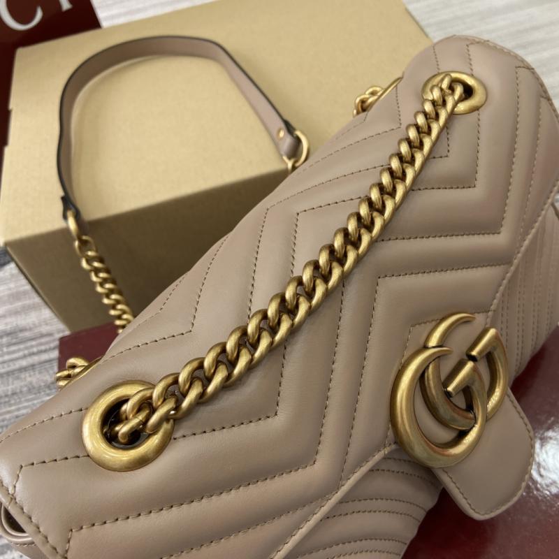 Gucci GG Marmont Medium Shoulder Bag Beige 443497