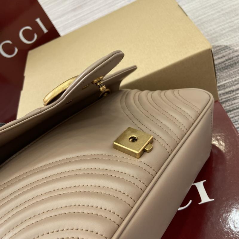 Gucci GG Marmont Medium Shoulder Bag Beige 443497