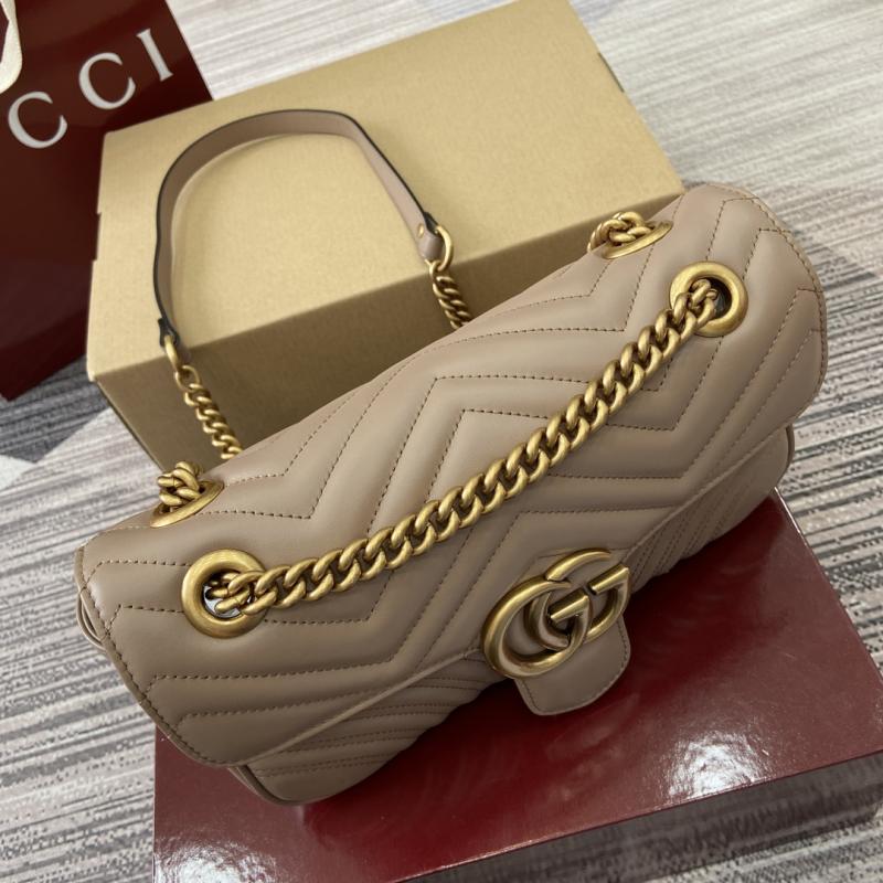 Gucci GG Marmont Medium Shoulder Bag Beige 443497