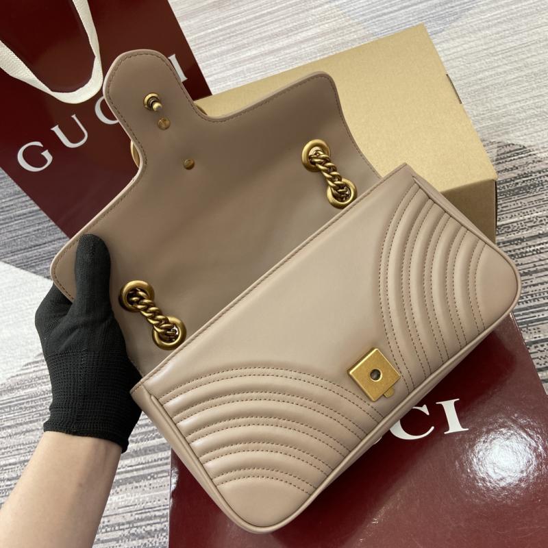 Gucci GG Marmont Medium Shoulder Bag Beige 443497