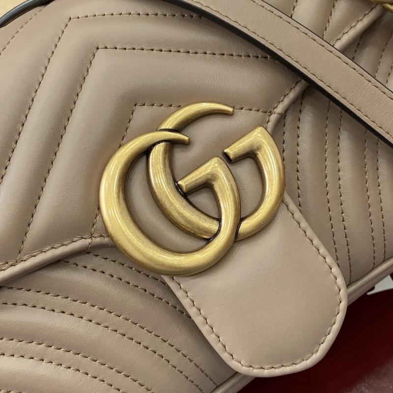 Gucci GG Marmont Medium Shoulder Bag Beige 443497