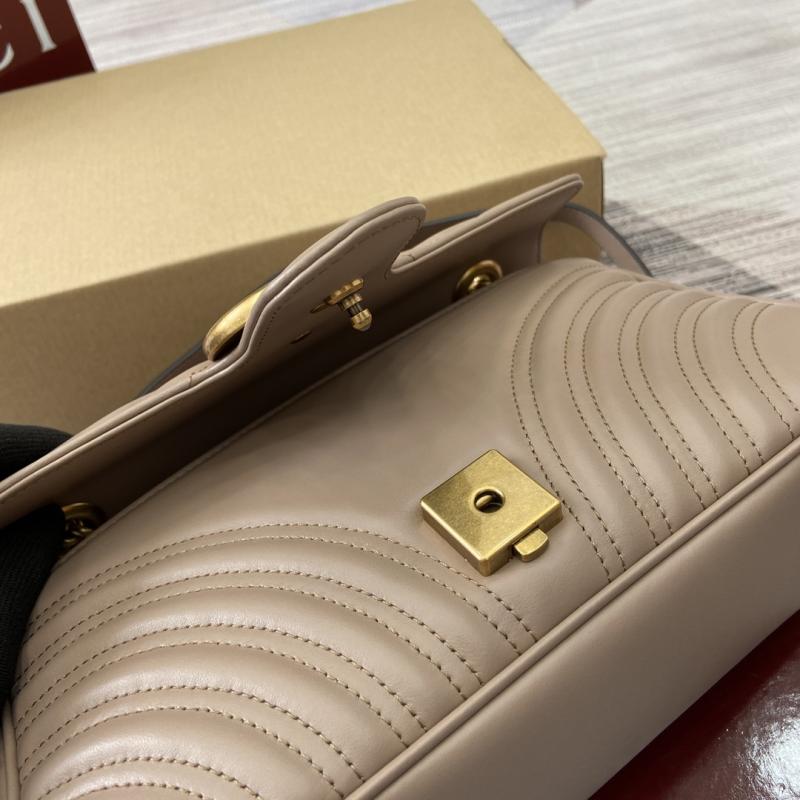 Gucci GG Marmont Medium Shoulder Bag Beige 443497
