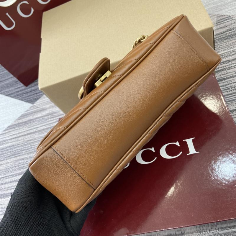 Gucci GG Marmont Medium Shoulder Bag Brown 443497