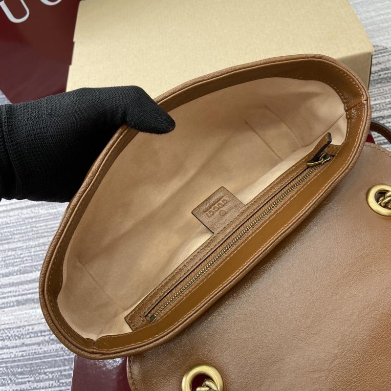 Gucci GG Marmont Medium Shoulder Bag Brown 443497