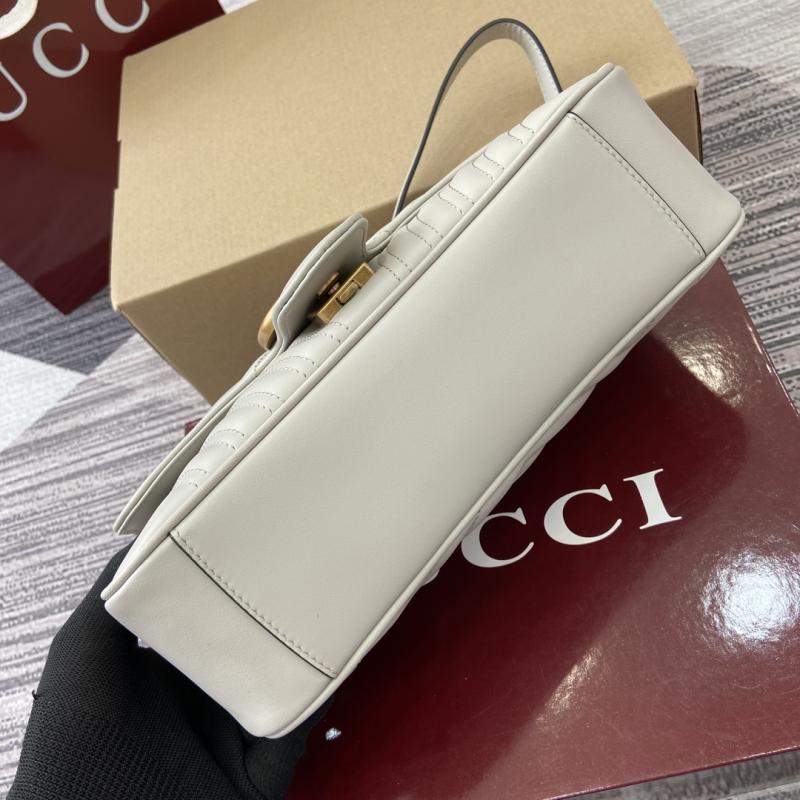 Gucci GG Marmont Medium Shoulder Bag Light Grey 443497