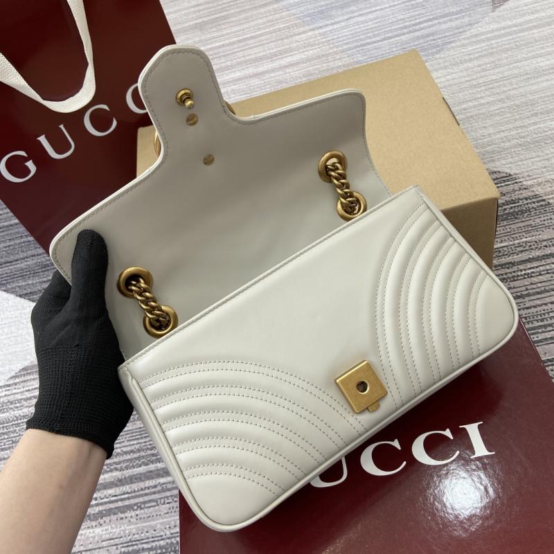 Gucci GG Marmont Medium Shoulder Bag Light Grey 443497