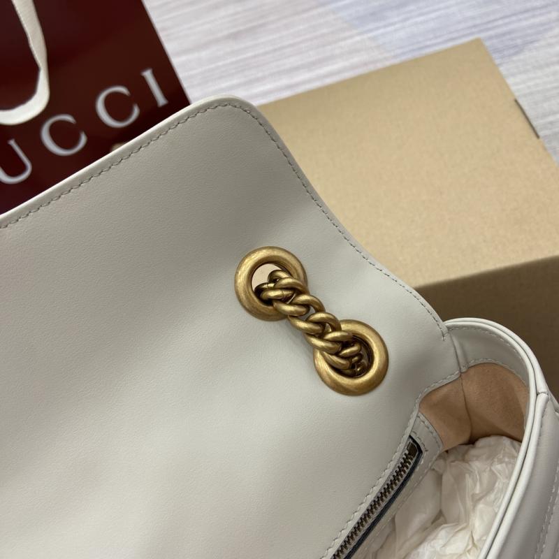 Gucci GG Marmont Medium Shoulder Bag Light Grey 443497