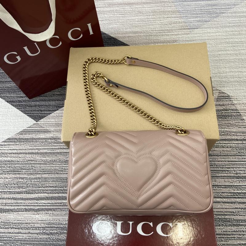 Gucci GG Marmont Medium Shoulder Bag Nude 443497