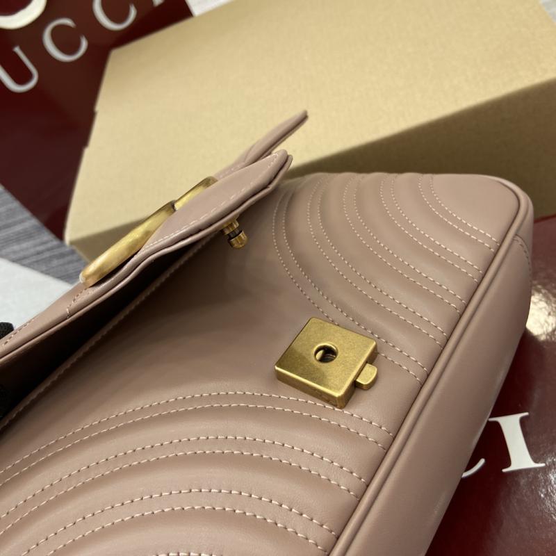 Gucci GG Marmont Medium Shoulder Bag Nude 443497