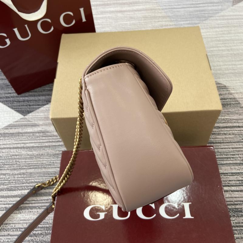 Gucci GG Marmont Medium Shoulder Bag Nude 443497