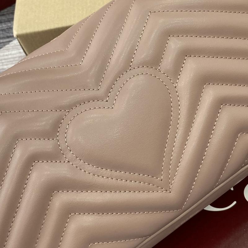 Gucci GG Marmont Medium Shoulder Bag Nude 443497