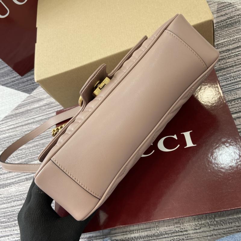Gucci GG Marmont Medium Shoulder Bag Nude 443497
