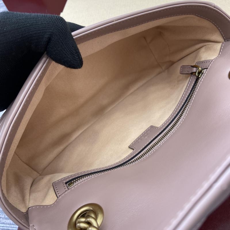 Gucci GG Marmont Medium Shoulder Bag Nude 443497