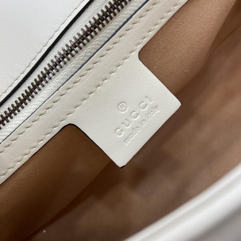 Gucci GG Marmont Medium Shoulder Bag White 443497