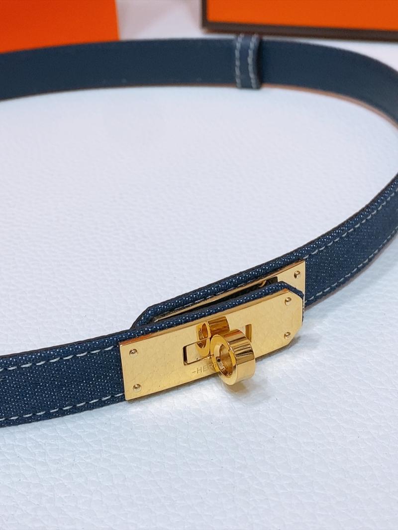 Hermes Denim Belt Blue WHB40302