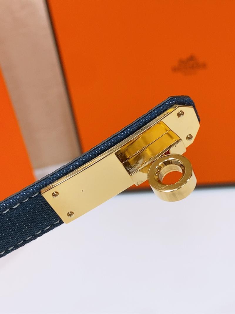 Hermes Denim Belt Blue WHB40302
