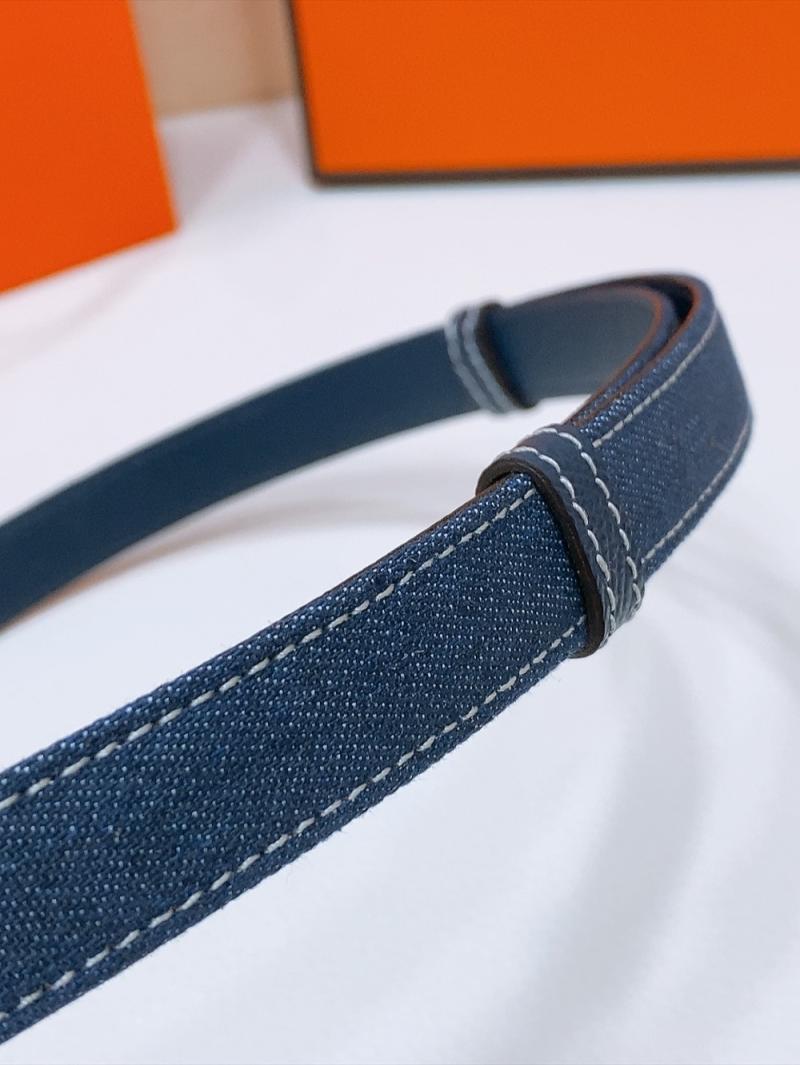 Hermes Denim Belt Blue WHB40302