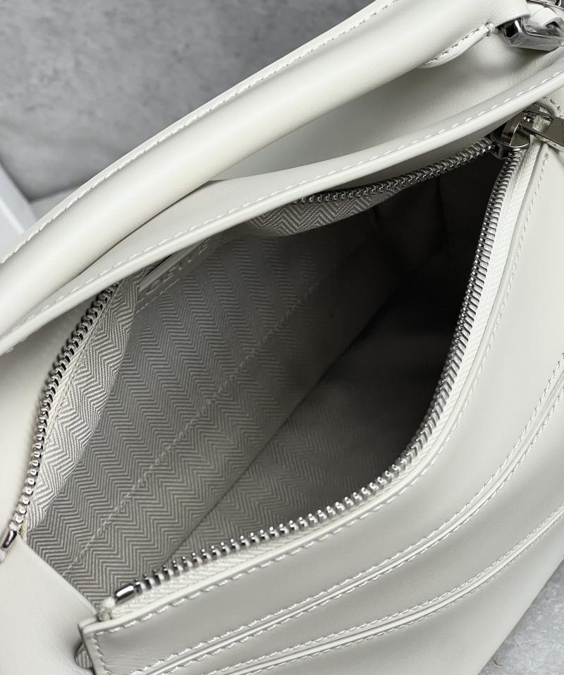 Loewe Small Puzzle Bag White L051702