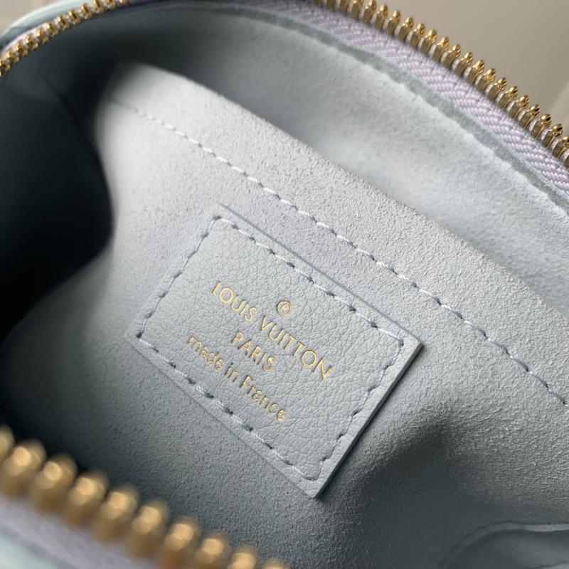 Louis Vuitton Calfskin Speedy 18 Blue M24604